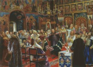 Суд над Патриархом Никоном. Картина Сергея Милорадовича